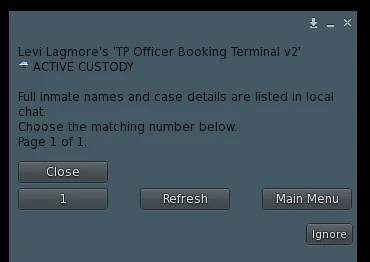 Custody Cases active list screenshot