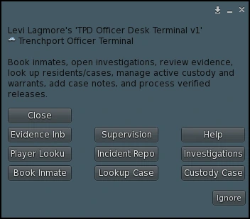 Cropped Trenchport Officer Terminal main menu